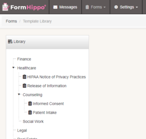 HIPAA Compliant Template Library